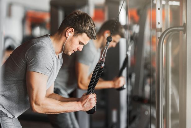 Treino de Resistência Muscular – Costas + Tricípetes (Máquinas – 60 min)