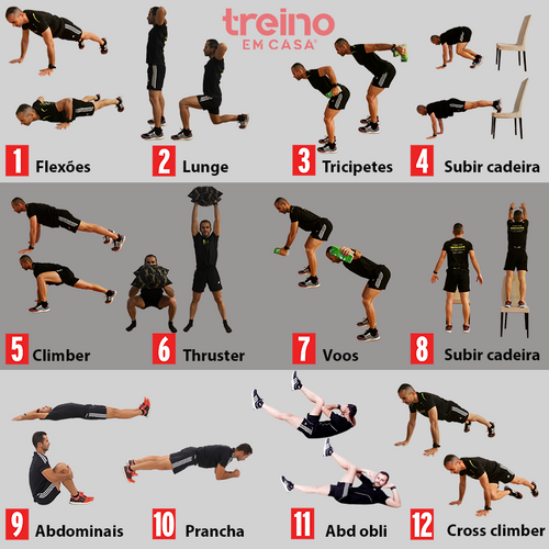 Treino Do Dia F25013 Circuito Funcional Com 12 Exerc cios Treino Em Casa Treino Do Dia F25013 Circuito Funcional Com 12 Exerc cios Treino Em Casa