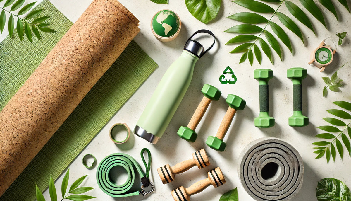 Tapete, halteres, bandas e acessórios de exercício