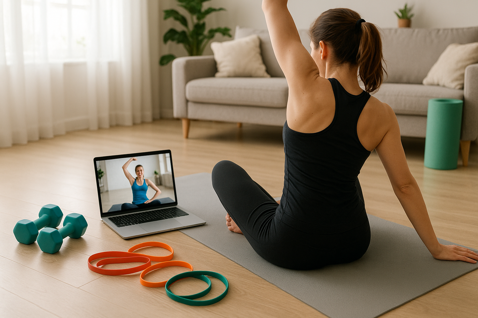 treino em casa zoom