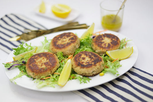 Receita: Hambúrguer de Lentilhas e Atum com Salada Verde