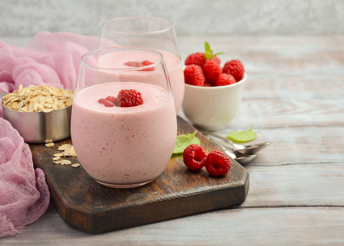 Smoothie Proteico de Frutos Vermelhos e Aveia