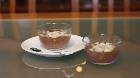 Pudding Proteico de Chocolate e Amêndoa