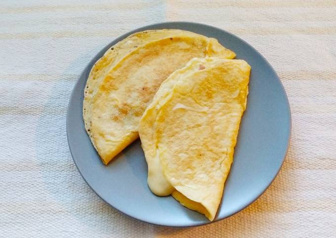 Crepioca Proteica com Queijo e Fiambre