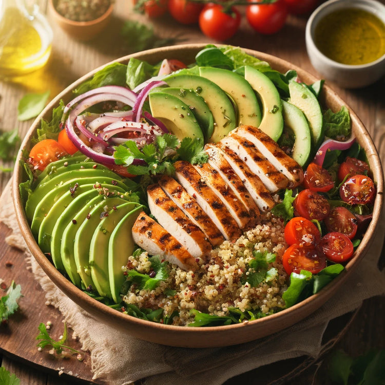 Bowl poulet, quinoa & avocat