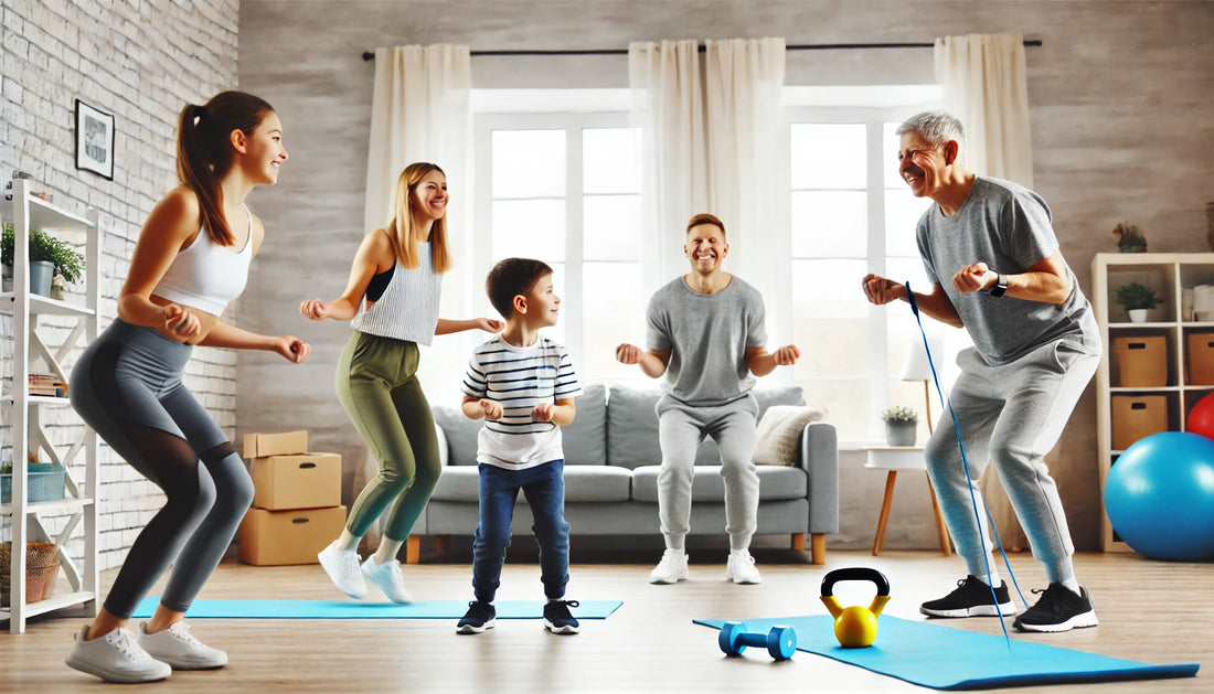 Treino para toda a família: Como envolver todos em casa