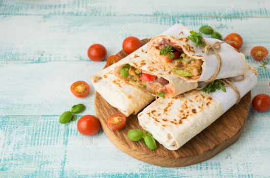 Wrap Proteico de Atum e Abacate